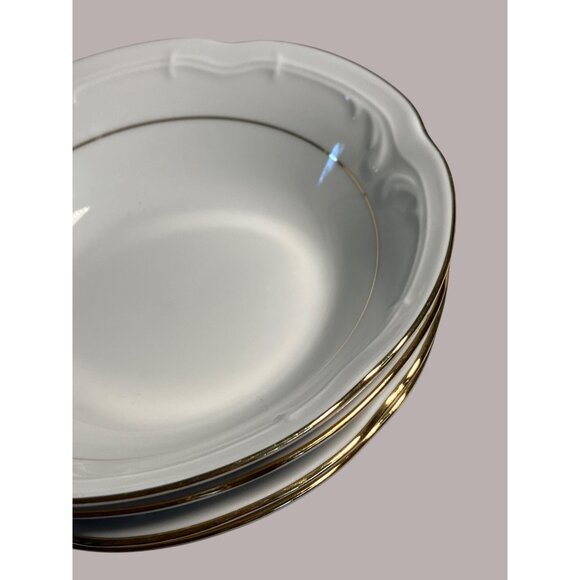 Southington By Baum Golden Rhapsody 5.5-Inch Fine China Bowls Set Of 4 Poland - Picture 9 of 9